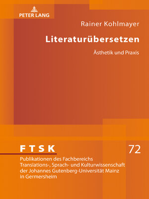 cover image of Literaturübersetzen